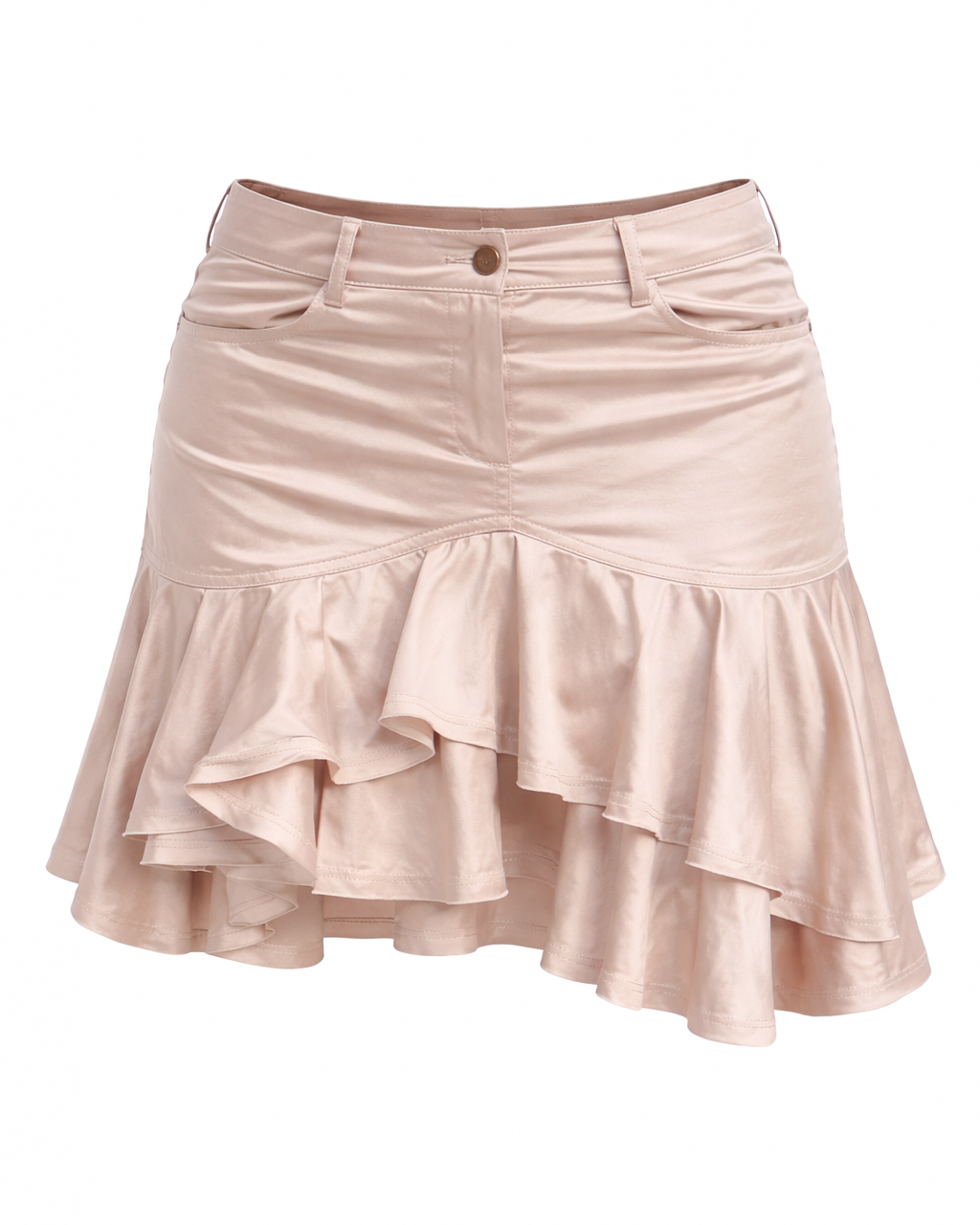 Beige Cargo Skirt