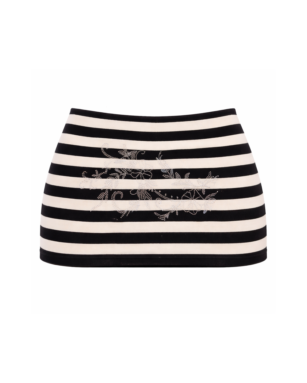 Striped Rhinestone Skirt