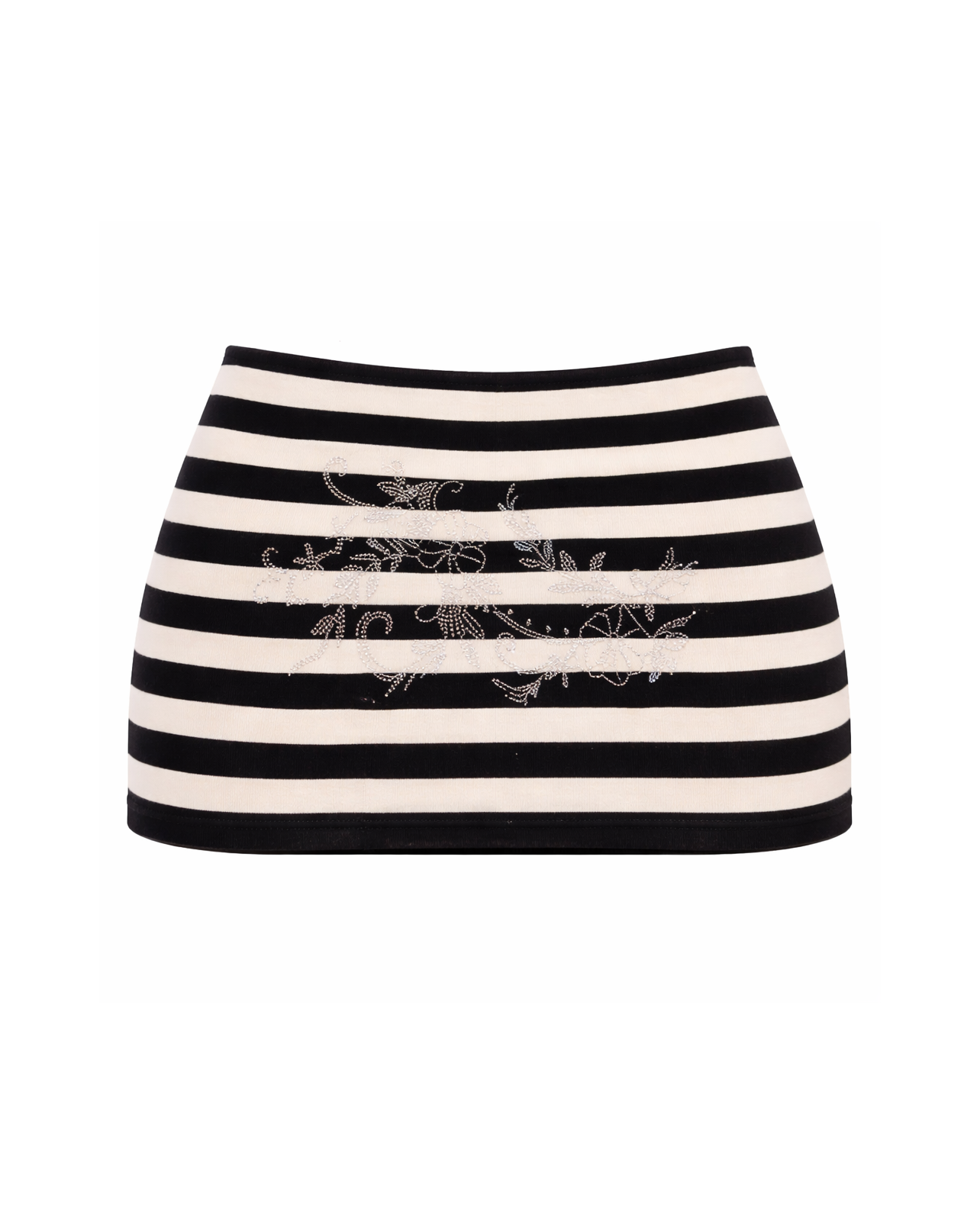 Striped Rhinestone Skirt